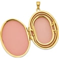 thumbnail image 2 of 14K Yellow Gold 38mm Large Oval Family Locket Pendant (43.9 X 26.9) Made In China xl780, 2 of 5