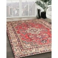 thumbnail image 3 of Ahgly Company Machine Washable Indoor Rectangle Traditional Bright Maroon Red Area Rugs, 2' x 3', 3 of 7