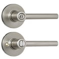 thumbnail image 2 of Delaney 502-Rd Contemporary Privacy Door Lever Set - Nickel, 2 of 2