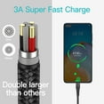 thumbnail image 3 of USB Type C Cable 10 ft 2Pack,3A Fast Charging Quick Cord,Extra Long Braided USB A to C Cables Compatible with Galaxy S10 S9 S8 S20 Plus A51 A11,Note, 3 of 7