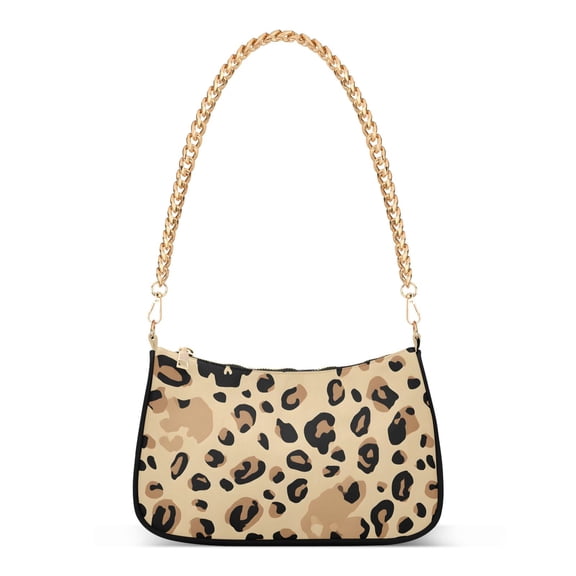 ALAZA Leopard Skull Print Women's Chain Shoulder Bag Hobo Handbag Tote Crossbody Purse