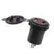 thumbnail image 3 of Cargador De Coche A Prueba De Agua Voltímetro De Coche Digital A Prueba De Agua Teléfono Dual USB Carga 4.2A Cargador LED Pantalla Digital Voltímetro Con 23.6in LineRed DC12-24V ANGGREK Rojo DC12-24V, 3 of 8