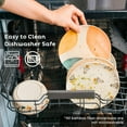 thumbnail image 2 of Nook Theory 4 Pack Reusable Bamboo Plates - Non-Toxic Plate, Dishwasher Safe, Not Microwavable Dinnerware (Waves 10"), 2 of 7