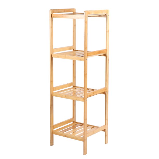 Storage Shelf, Multifunctional Book Shelf, Bamboo Office For Living