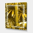thumbnail image 3 of Tropical Leaves and Yellow Bamboo 24 in x 32 in Painting Canvas Art Print, by Designart, 3 of 4