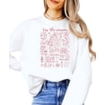 thumbnail image 2 of Tis the Season Matching Family Unisex Sweatshirt Christmas Sweater for Men, Women, Girls & Boys White Sweatshirt Adult Medium, 2 of 4