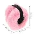 thumbnail image 5 of Parvistic Winter Warm Earmuffs Hairband Style Ear Covers Plush Folding Ear Warmer for Girls Women (Pink), 5 of 11