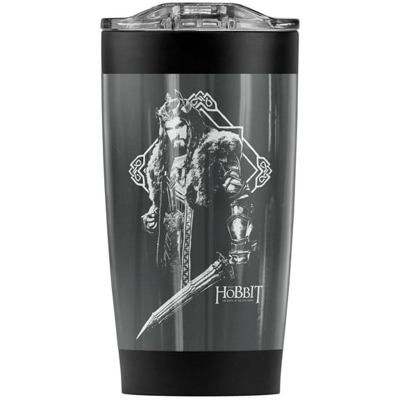 The Hobbit/King Thorin Stainless Steel Tumbler 20 oz Coffee Travel Mug/Cup, Vacuum Insulated & Double Wall with Leakproof Sliding Lid | Great for Hot Drinks and Cold Beverages