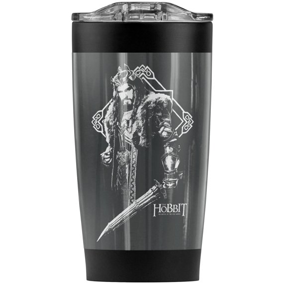 The Hobbit/King Thorin Stainless Steel Tumbler 20 oz Coffee Travel Mug/Cup, Vacuum Insulated & Double Wall with Leakproof Sliding Lid | Great for Hot Drinks and Cold Beverages
