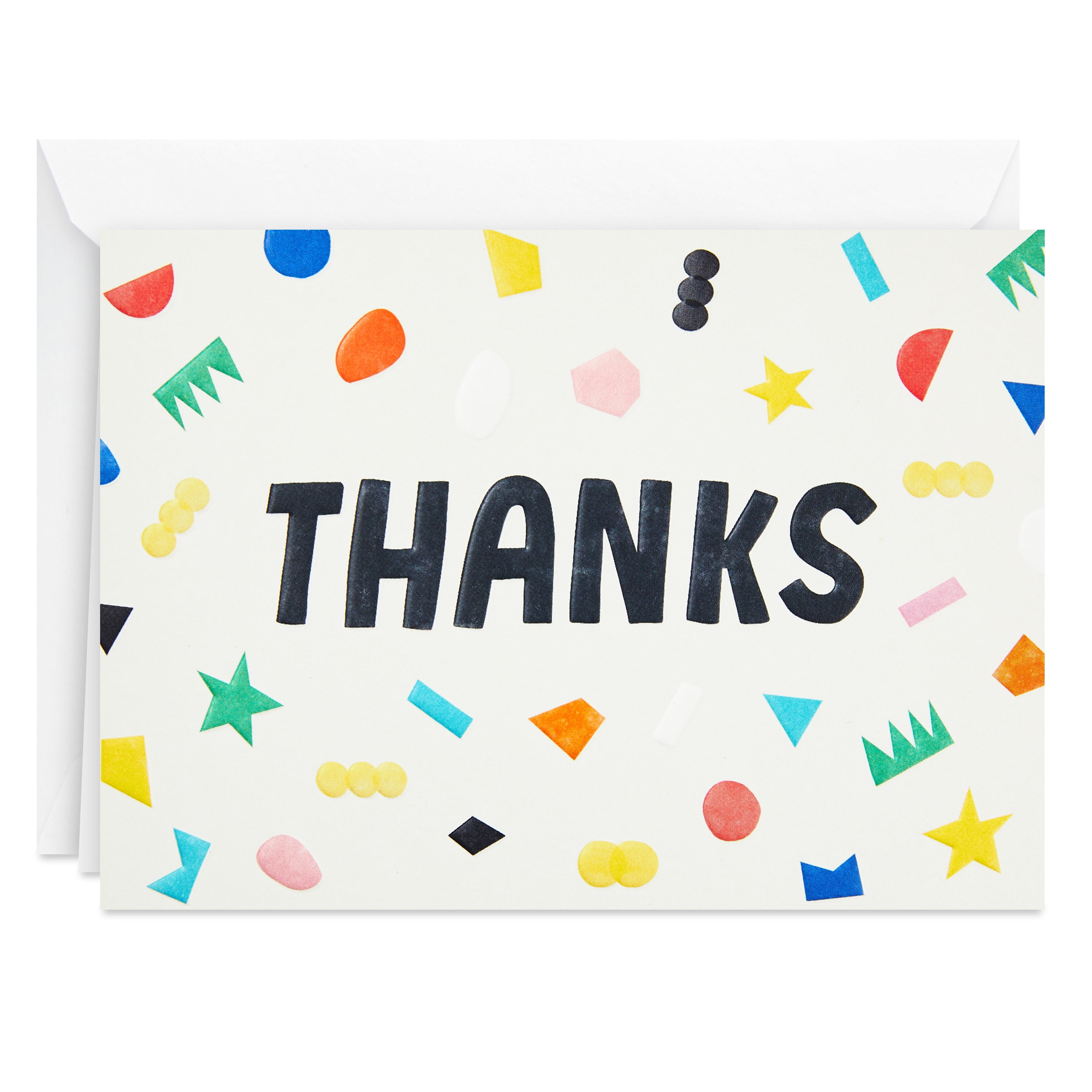 Hallmark Blank ThankYou Notes, Cut Paper Confetti, 24 ct.