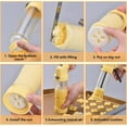 thumbnail image 5 of Spritz Cookie Press Gun Kit: Cookie Press Set/Icing Gun Kit with 16 Discs and 6 Icing Tips, Cookie Baking Tool Cake Decorating Gun, Cookie Press Gun for Baking, Frosting, Decorating (Yellow), 5 of 10