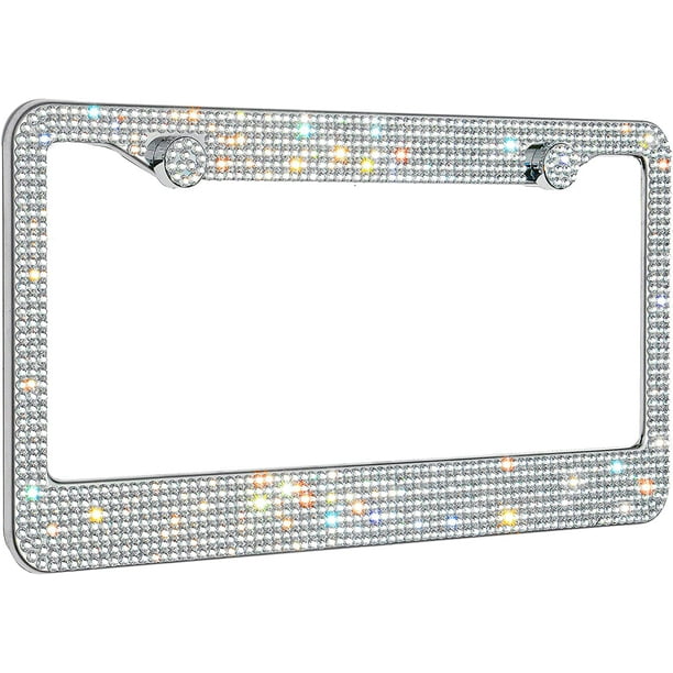 HC Handcrafted Acrylic Bling License Plate Frames for Women, Men 1