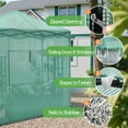 thumbnail image 4 of Vineego 6*4 Ft Portable Pop-Up Walk-in Greenhouse with Central Lock Windproof PE Cover, Double-Layer Windows, for Garden and Backyard, Green, 4 of 7