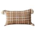 thumbnail image 1 of Rectangular tassel geometric woven pillow cover suitable for many places, 1 of 6