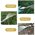 Garden Rake Portable Leaf Hand Rake Gardening Tool with Ergonomic