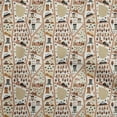 thumbnail image 1 of oneOone Polyester Spandex Light Brown Fabric Travel Craft Projects Decor Fabric Printed By The Yard 56 Inch Wide, 1 of 5