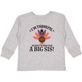 thumbnail image 3 of Inktastic Thanksgiving Big Sis Announcement Turkey Girls Long Sleeve Toddler T-Shirt, 3 of 5
