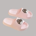 thumbnail image 4 of Womens Cute Cartoon EVA Slide Sandals Non-Slip Platform Cushioned Comfort Shoes for Pool Beach Indoor Outdoor Pink,Size 3.5-5, 4 of 8