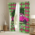 thumbnail image 3 of Manfei Christmas Truck Child Black Out Curtains, Retro Buffalo Geometric Curtains Pack of 2 (42x63 Each), Rustic Farmhouse Bedroom Curtains, Window Curtains Room Decor, 3 of 6