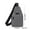 Gray, variant on Qiweii Fashion Sling Backpack Crossbody Chest Bag with Adjustable Strap, iPad Compatible, Waterproof, Anti-Theft, Anti Robbery, One Shoulder Diagonals Bag Men Bag