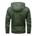 thumbnail image 3 of Dpytoraw Men's Fall & Winter Letter Print Mock Neck Zip Up Jacket Casual Solid Regular Fit Long Sleeve Jackets With Pockets, 3 of 3