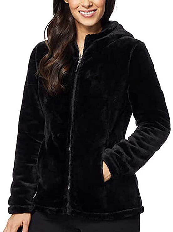 32 Degrees Women's Cozy Hooded Plush 
