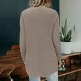 thumbnail image 7 of Womens Fall Fashion 2025 Cardigan Sweaters for Women Solid Color Knitted Pocket Cardigan Sweater Loose Knit Sweater Jacket, 7 of 7