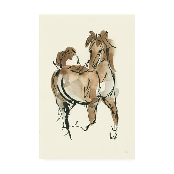 Trademark Fine Art 'Sketchy Horse V' Canvas Art by Chris Paschke