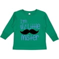 thumbnail image 3 of Inktastic I'm the Little Mister with Mustache Boys Long Sleeve Toddler T-Shirt, 3 of 5