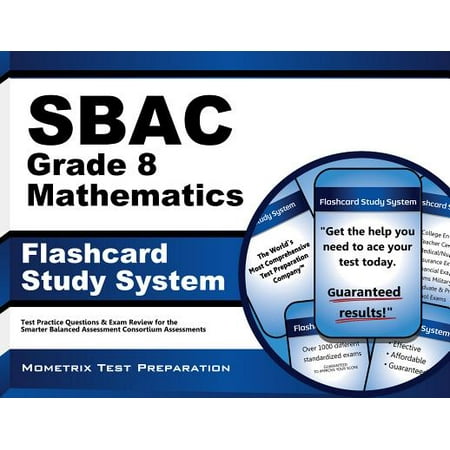 Sbac Grade 8 Mathematics Flashcard Study System Sbac Test