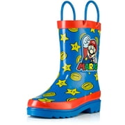 Nintendo Super Mario Blue Rubber Rain Boots - Size 5 Toddler