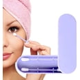 thumbnail image 1 of Coton-tige Réutilisable, Double Face Écologique avec Étui de Rangement (Violet), 1 of 6