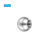 thumbnail image 3 of Uxcell M4x8mm Écrous à Bille Bouton, 8 Pack Filetage Acier Inoxydable 304 Couvercle à Vis Rond pour Trou de Store, Argent, 3 of 6
