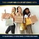 thumbnail image 3 of Juego de 15 bolsas de regalo de lujo con mezcla de colores: 5 bolsas de regalo reutilizables de oro rosa, 5 plateadas y 5 doradas con asas blancas, ideales como bolsas de regalo, 3 of 4