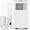 White control panel, variant on 8000 BTU Portable Air Conditioner, 3-in-1 AC Unit with Cooling, Fan & Dehumidifier, 24H Timer, Remote Control & Window Kit, Quiet Compact Design for Rooms up to 350 Sq Ft