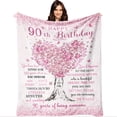 thumbnail image 5 of 1pc 280g 90 Year Old Birthday Gifts For Women, 90th Birthday Decorations For Women, Best Gifts For 90 Year Old Woman, Happy 90th Birthday Gift Ideas Throw, 5 of 6