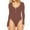 Brown, variant on WMTBSRSW Tummy Control Bodysuit for Women Half Zipper Long Sleeve Bodysuits Tops Scoop Neck Body Suit Basic Going Out T Shirt Tops
