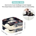 thumbnail image 5 of Unicorn Travel Portable Square Jewelry Box with Necklace Organizer, Earring Organizer, and Display Case - Ideal for Rings, Earrings, Necklaces, Bracelets, and More - Suitable for Girls and Women, 5 of 6