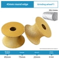 thumbnail image 1 of Half-Round Diamond Grinding Wheel for Angle Grinder – 45mm Grinding Thickness, Versatile for Marble, Quartz, Ceramic Tiles & Stone Processing, High-Speed, Durable & Compact Design for Professionals, 1 of 6