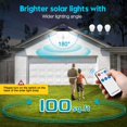 thumbnail image 6 of Cikuci Outdoor Solar Lights With Ground Stakes, 2 Pack Motion Sensor Solar Flood Lights with Remote, IP65 Waterproof Solar Lighting for Garden Patio Garage, 6 of 10