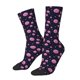 thumbnail image 1 of Balery Pink Planets And Stars Calcetas Largas con Estampado para Hombre y Mujer – Suaves y Transpirables, Talla Única (US 5-11), 1 of 6