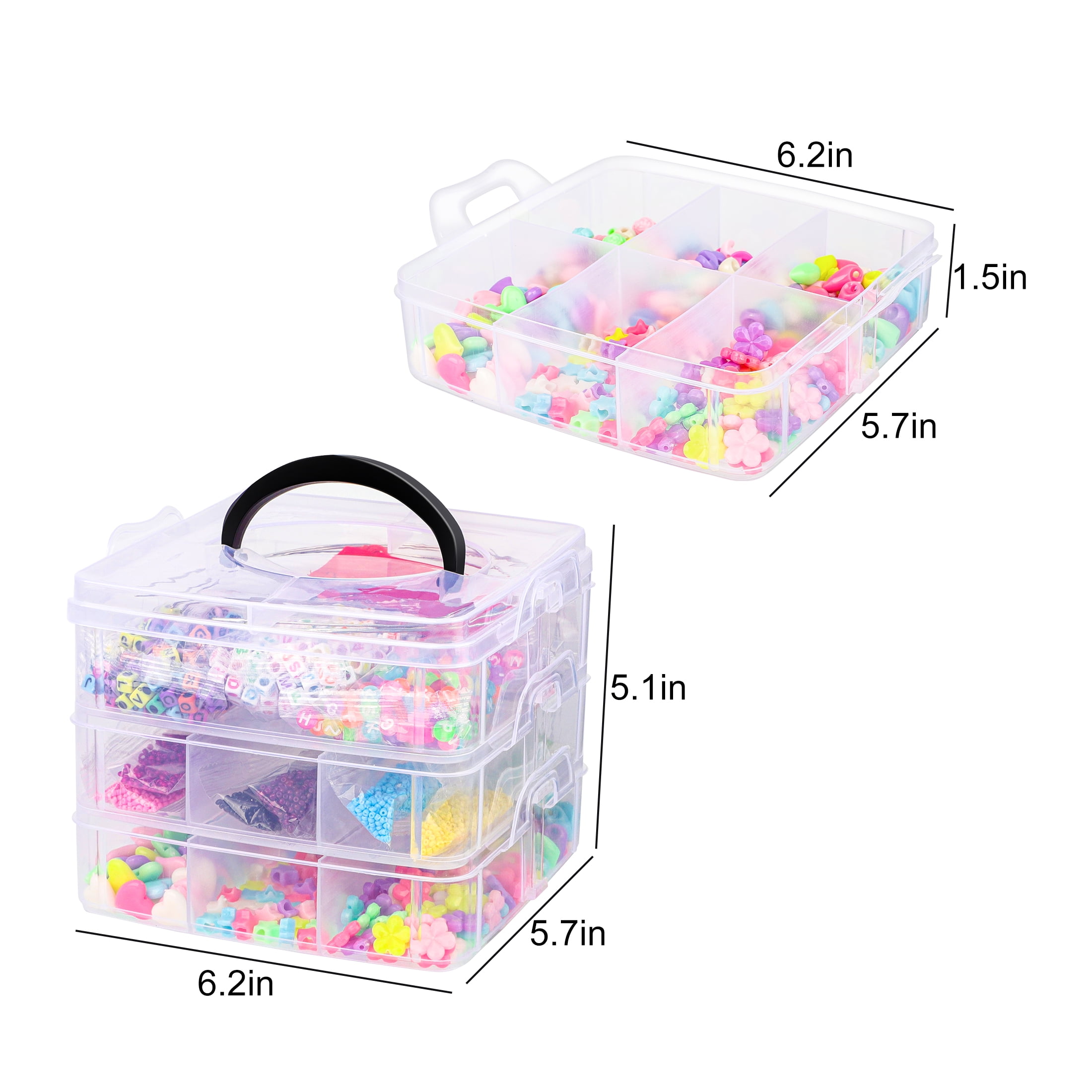 EEEkit DIY Bracelet Making Kit for Girls, Jewelry Craft Beads Set with Seed Beads, Letter Beads, Charms, Elastic String, Pendant Accessories, Friendship Bracelet Kit