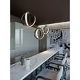 thumbnail image 4 of AFX  Lock 3 Light Linear Pendant - Medium Base 120V Satin Nickel, 4 of 5