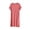 Red, variant on Lenpel Nightgowns for Women Crew Neck Short Sleeve Midi Sleepwear Casual Pullover Comfy Side Split Pajama Dresses