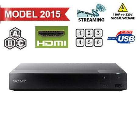 Sony BDP-S3500 Region Free DVD and Zone ABC Blu Ray Player with 100-240 Volt, 50/60 Hz, Free 6′ HDMI Cable and US- European Adapter Sony BDP-S3500 Region Free DVD and Zone ABC Blu Ray Player with 100-240 Volt, 50/60 Hz, Free 6′ HDMI Cable and US- European Adapter