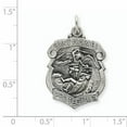 thumbnail image 2 of 925 Sterling Silver St. Michael Badge Medal, 2 of 5