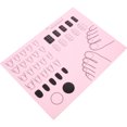 thumbnail image 4 of Milisten Nail Art Stamping Mat Silicone Workspace Stamping Plate Nail Polish Coloring Practice Pad Nail Sticker Guide Printing Transfer Table Cover Tools Manicure Mat (B Type) (Pink), 4 of 5
