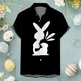 thumbnail image 1 of toraway Chemises Graphiques pour Hommes Mode Décontractée Imprimé de Pâques Manches Courtes TTTG, 1 of 3