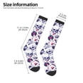 thumbnail image 2 of Naloa music Skull record mike Thigh High Socks Extra Long Stretchy Sock Women Over Knee High Opaque Stocking Daily Wear, 2 of 6