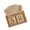 Log color, variant on NEXAVKPR Wooden Block Date Month Display Permanent Calendar Creative Desk Decoration Gift